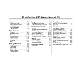 2014 Cadillac CTS OM