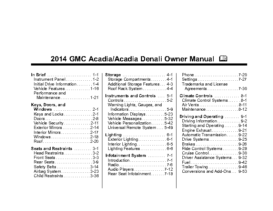 2014 GMC Acadia-Denali OM