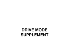 2017 Dodge Drive Mode Supplement