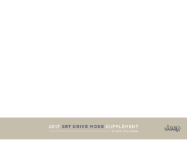 2017 Jeep Grand Cherokee SRT Drive Mode Supplement