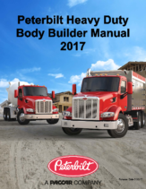 2017 Peterbilt Heavy Duty Body Builder Manual
