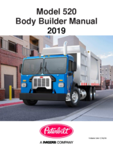 2019 Peterbilt Model 520 Body Builder Manual