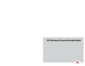 2021 Kia Warranty & Consumer Info Manual